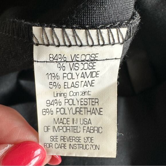 Theory Sheath Dress Bodycon Sleeveless Knit Open Back Black Womens 8 Event Party - Picture 6 of 11